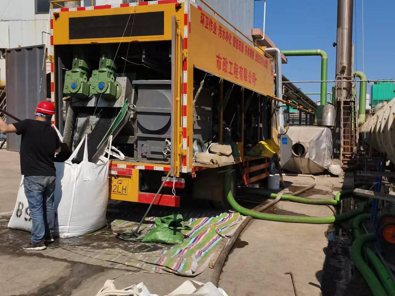 南阳淤泥压干处理